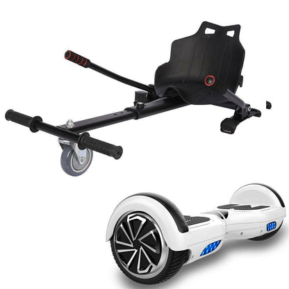 black hoverboard go cart