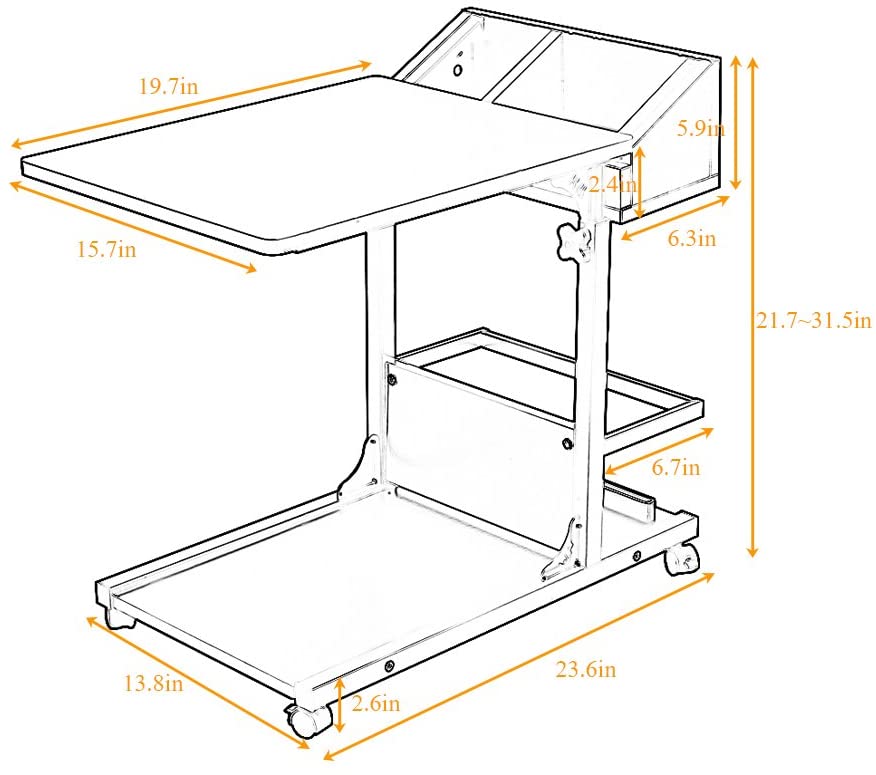 Laptop Stand Desk Bedside Table - The Shopsite