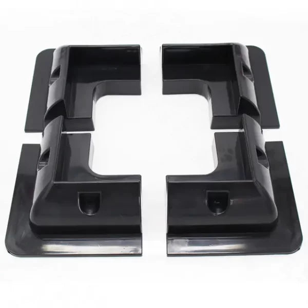 4 Solar Panel Mounting Bracket Black Corner Set Kit