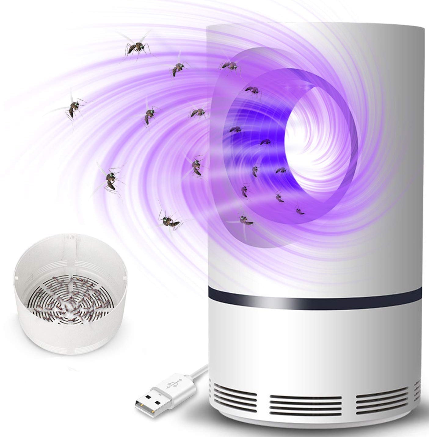 Mosquito Catcher Lamp Insect Killer Electric LED Light Fly Bug Zapper Trap