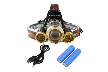 Rechargeable Waterproof Headlamp Flashlight
