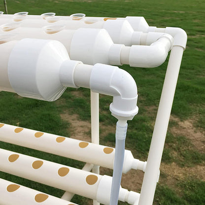 Close up of hydroponic holes