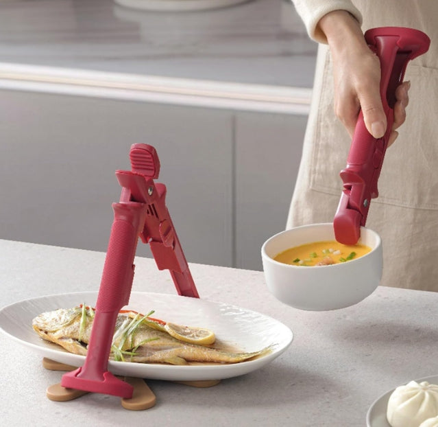 Hot Dish Gripper - Hot Bowl Tongs, Anti-Scald Plates Clip