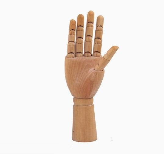 Wooden Hand Model Wood Hand Mannequin Right Hand 30cm