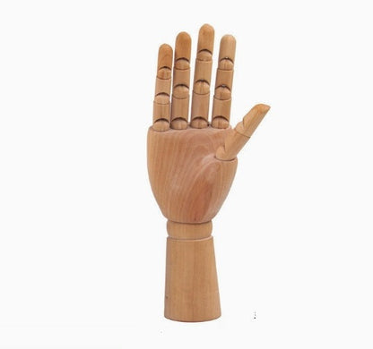 Wooden Hand Model Wood Hand Mannequin Right Hand 30cm
