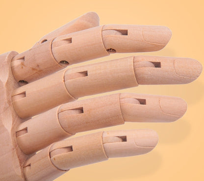 Wooden Hand Model Wood Hand Mannequin Right Hand 30cm