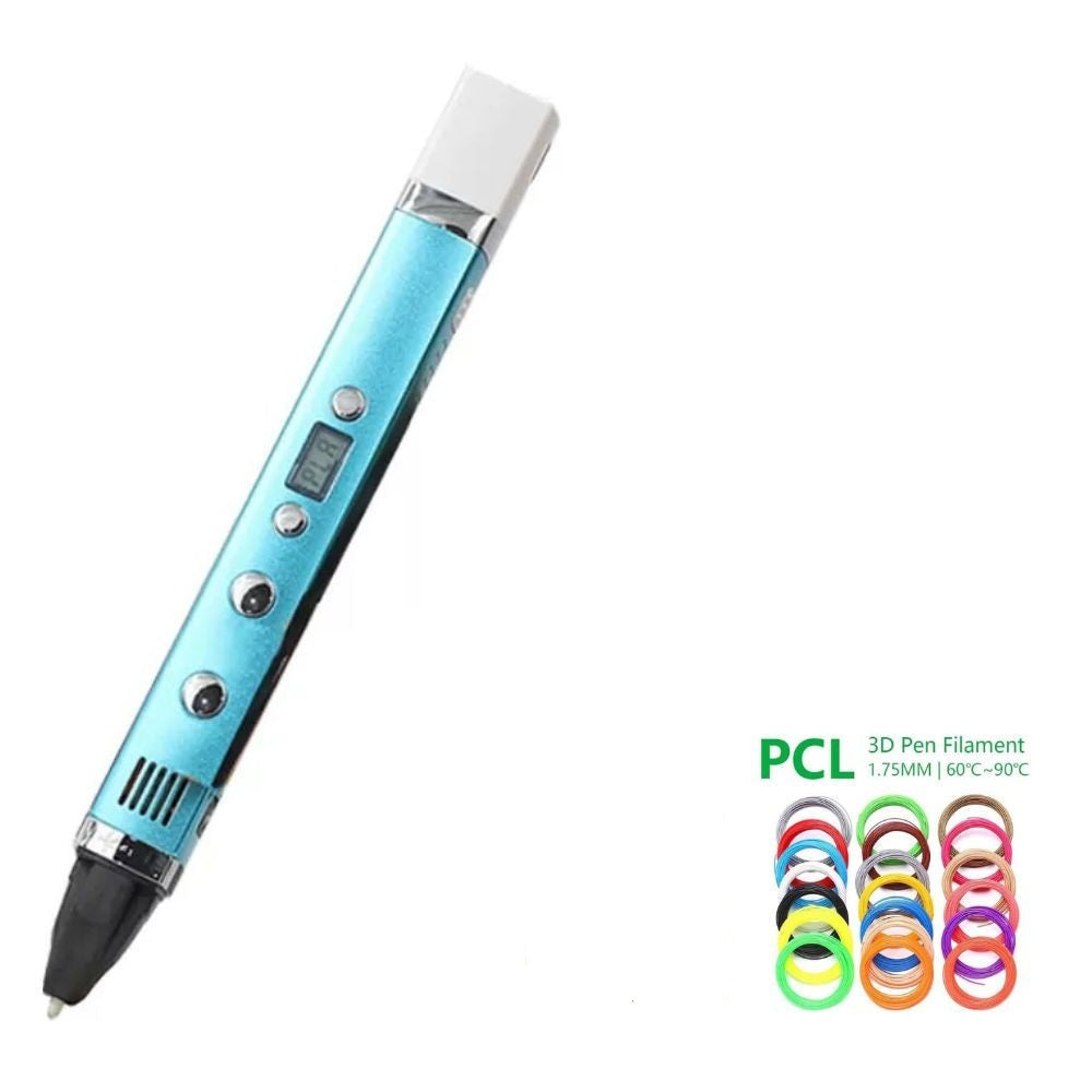 New Version 3D Pen Kit with 10 Colors PCL Filaments