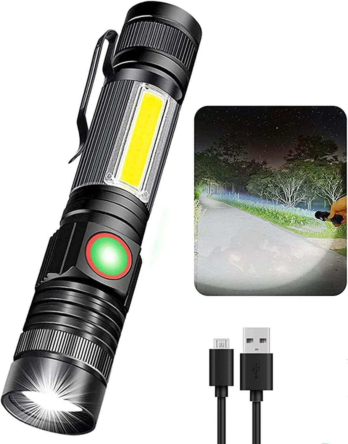 Solar Powered  Outdoor Flashlight