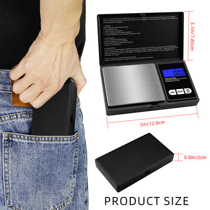Stainless Steel Pocket Digital Scale 500g/0.01g