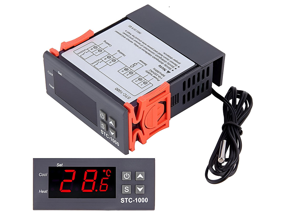 Temperature Controller 110-230V Controller Heating / Cooling