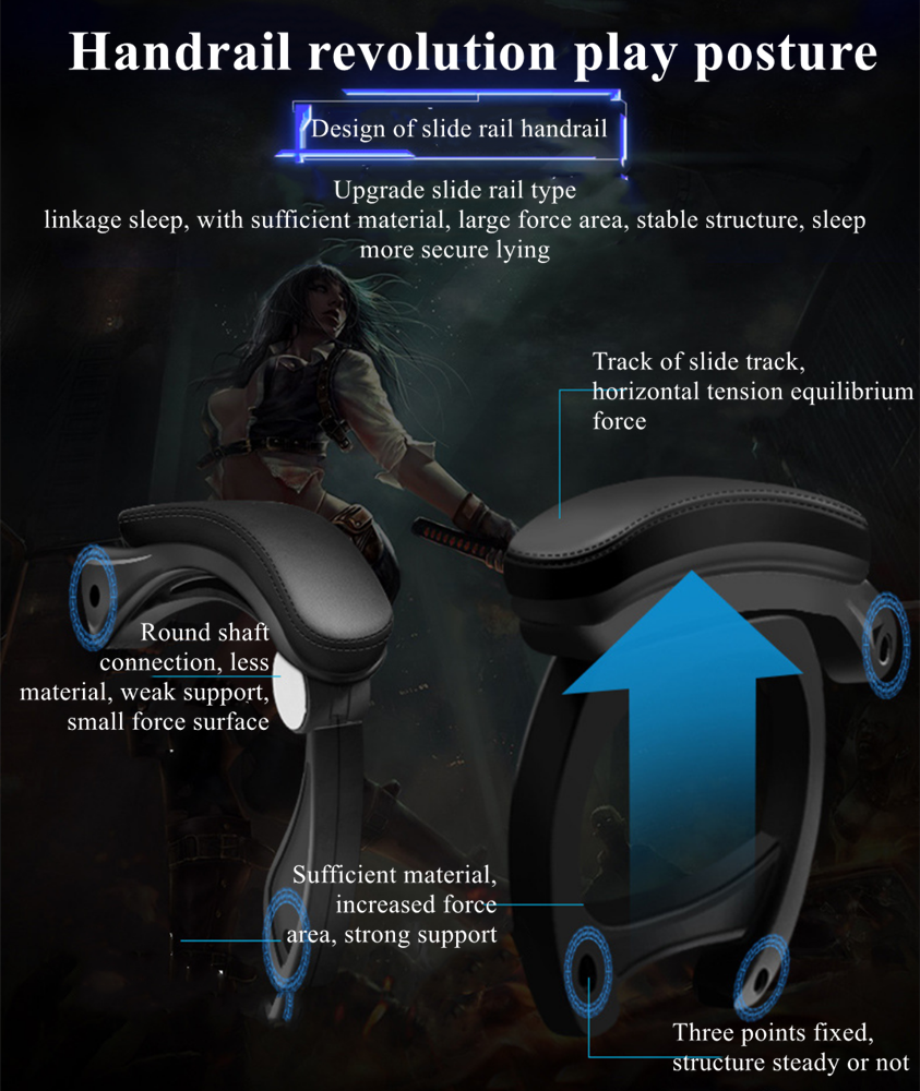 Gaming Chair Office Chair With Foot Rest Racing Chair with Speaker and Light