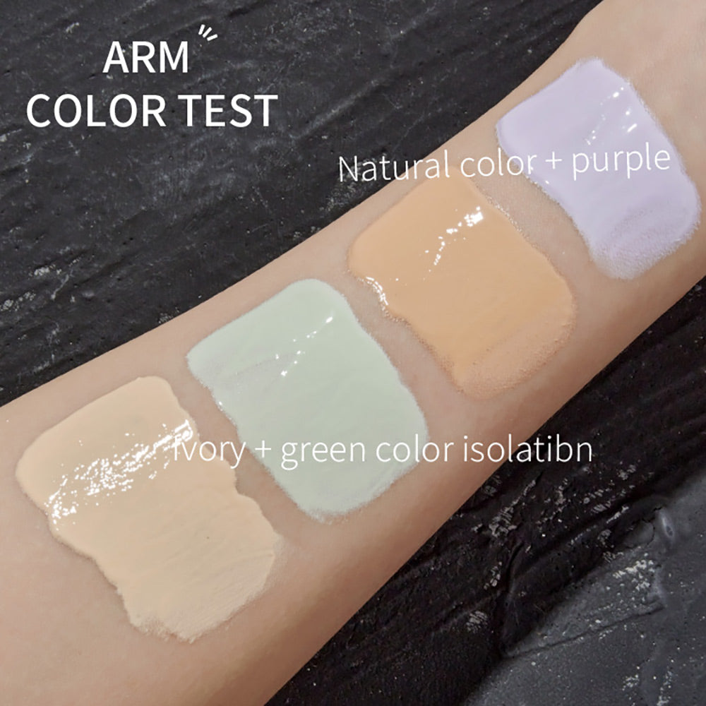 4-piece makeup kit BB cream & isolation base & loose powder & beauty sponge