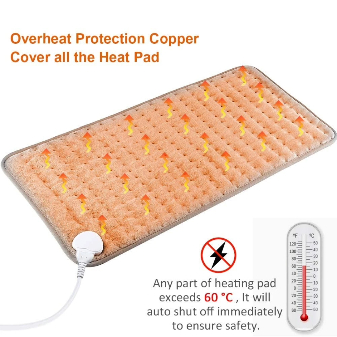 Electric Hot Heated Pad Blanket for Back Pain Muscle Pain Relieve