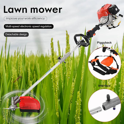 High-Powered Brush Weed Cutter Saw Hedge Trimmer 52CC 5 in 1