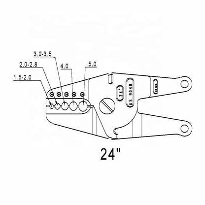 Superb Heavy Duty 24" Bench Crimper
