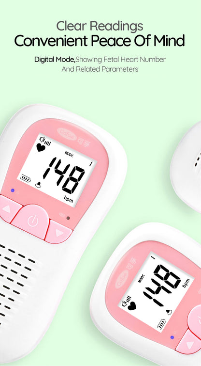 Fetal Doppler Ultrasound Baby Heartbeat Detector