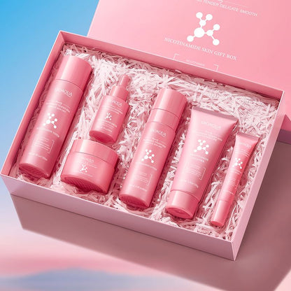 BIOAQUA Private Label Nicotinamide Moisturizing 6-piece Set Custom Korean Cosmetics Whitening Brightening Skin Care Set