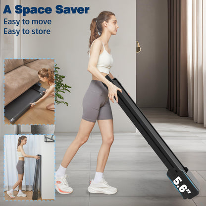 Foldable Walking Pad Treadmill Compact Flat