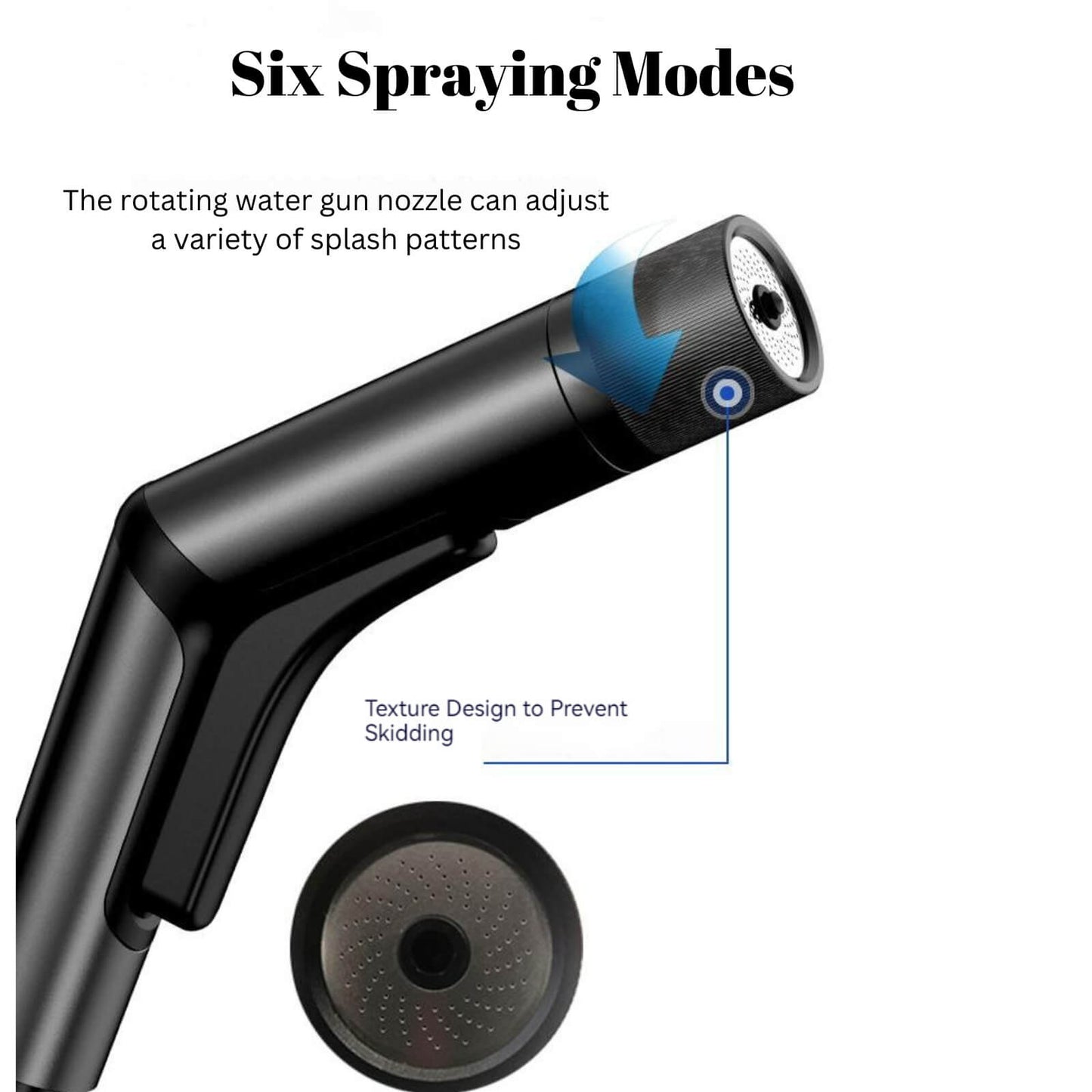 High Pressure Water Gun Up To 30m Pipes: 6 Spay Modes