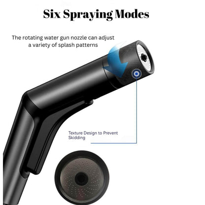 High Pressure Water Gun Up To 30m Pipes: 6 Spay Modes