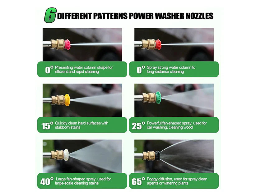 High Pressure Washer Extension Wand Set 10pcs
