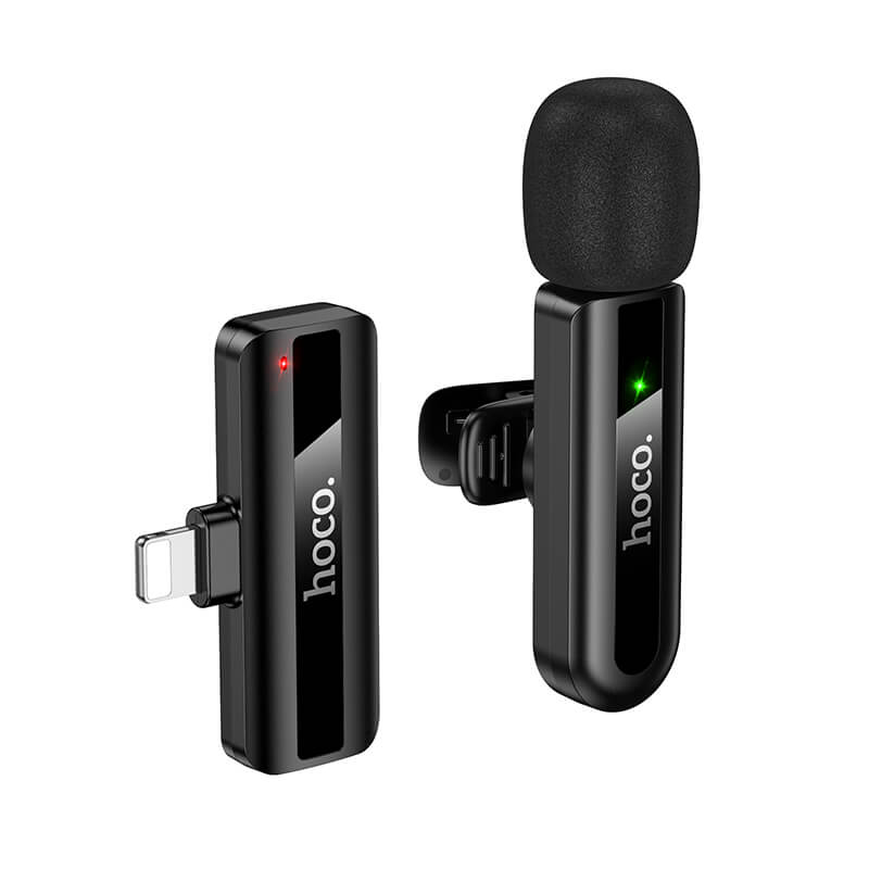 Hoco Lightning Lapel Mic Wireless Omni Directional Microphone L20-L