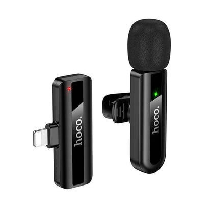 Hoco Lightning Lapel Mic Wireless Omni Directional Microphone L20-L