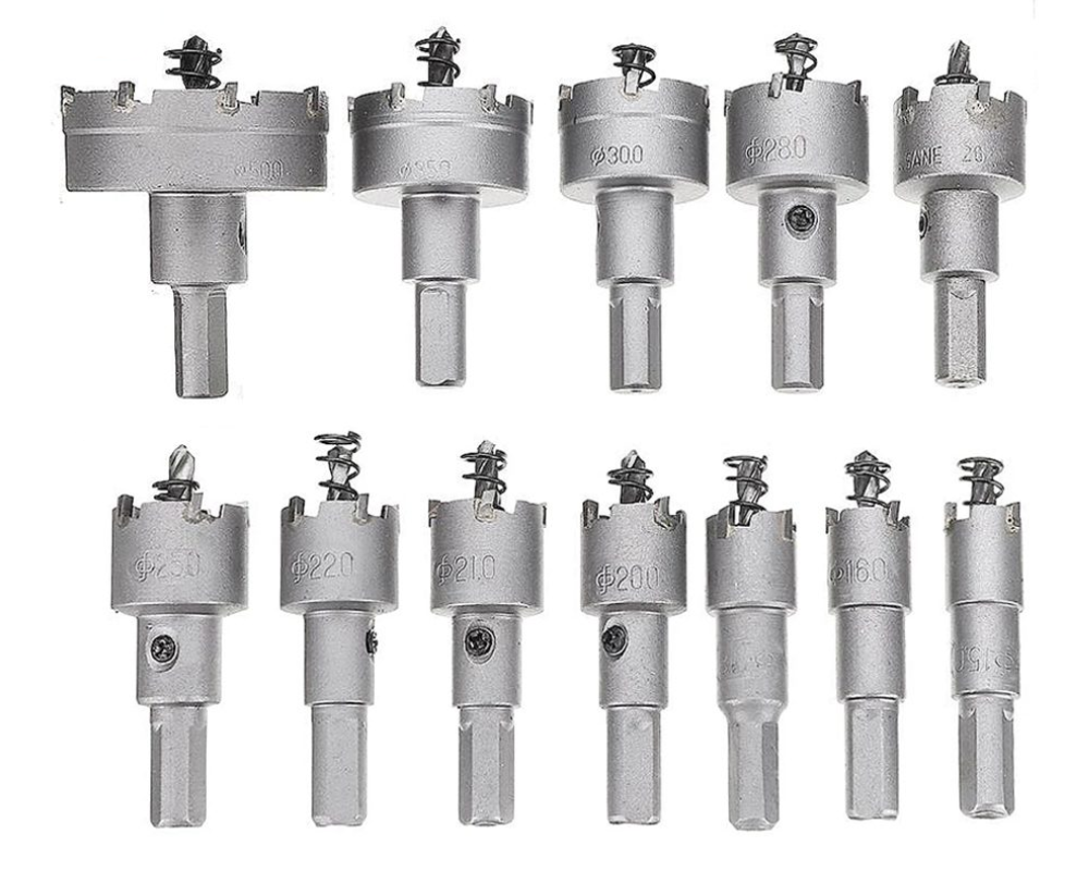 Hole Saw Cutter Carbide Drill Bits 12pcs