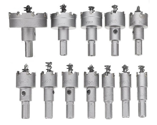 Hole Saw Cutter Carbide Drill Bits 12pcs