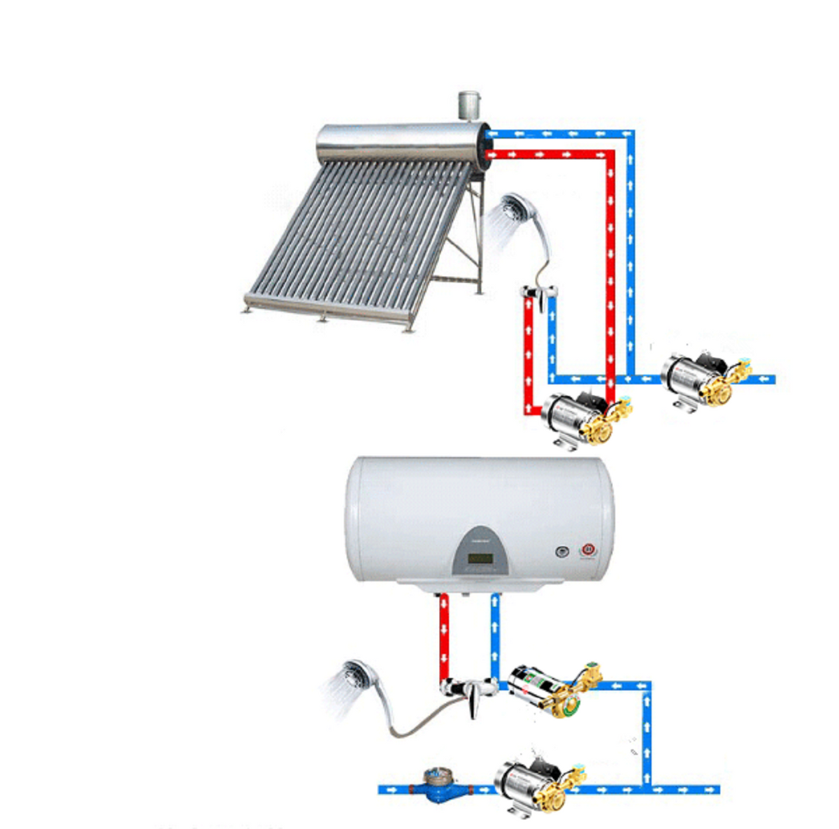 Low Shower Pressure 100W Booster Pump