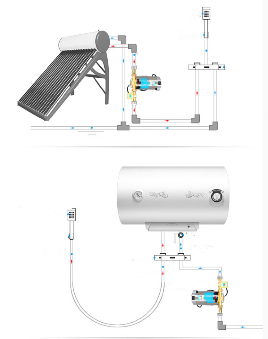Low Shower Pressure 100W Booster Pump