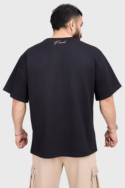 Hustle Oversized T-shirt Black