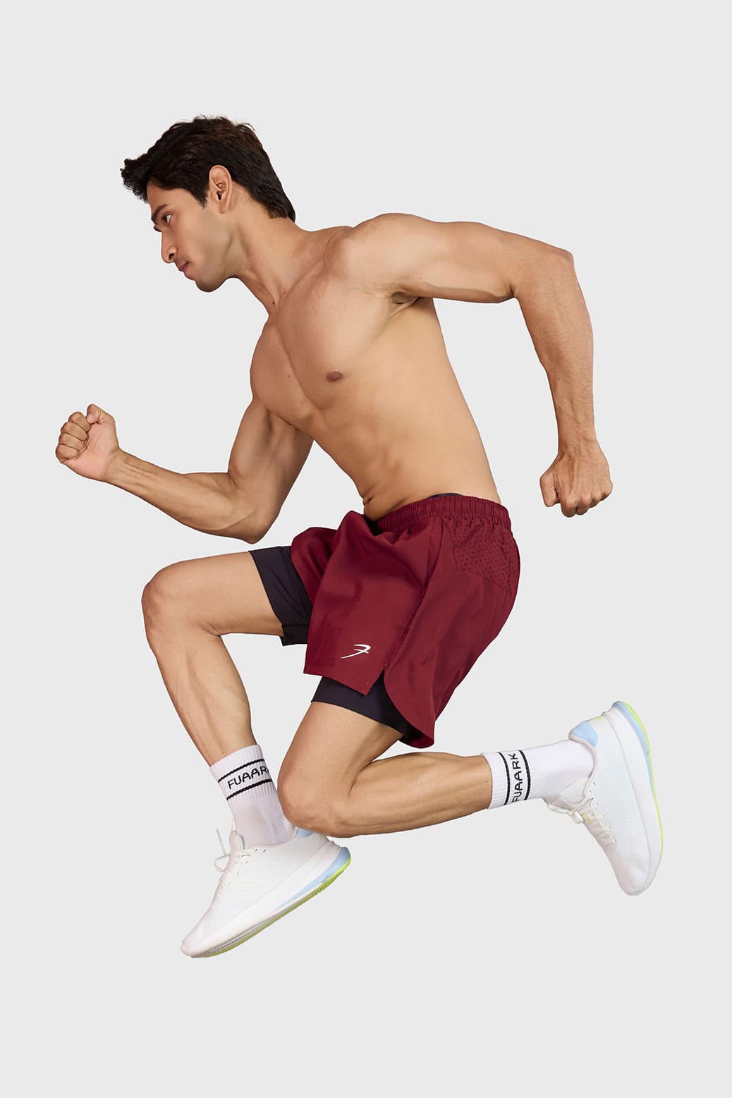 Hyper 5" Running  Shorts Maroon