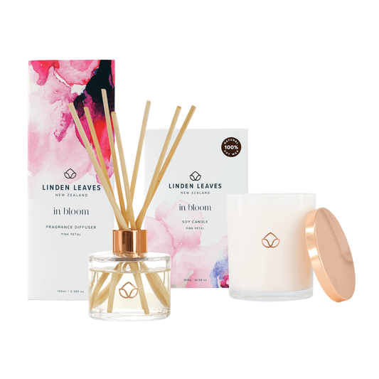Pink Petal Fragranced Candle and Diffuser