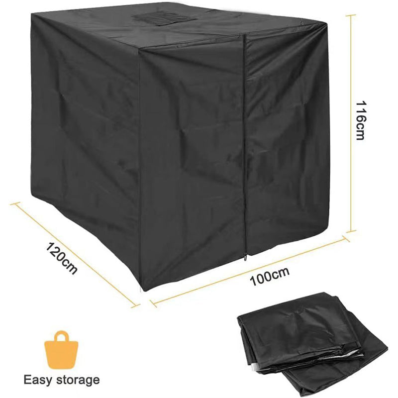 Black polyester tank cover