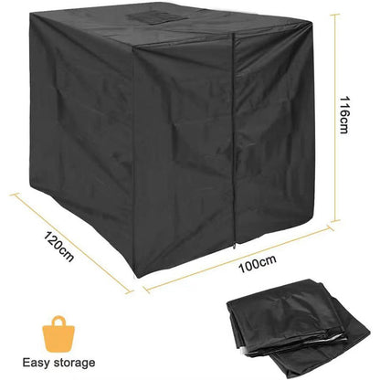 Black polyester tank cover