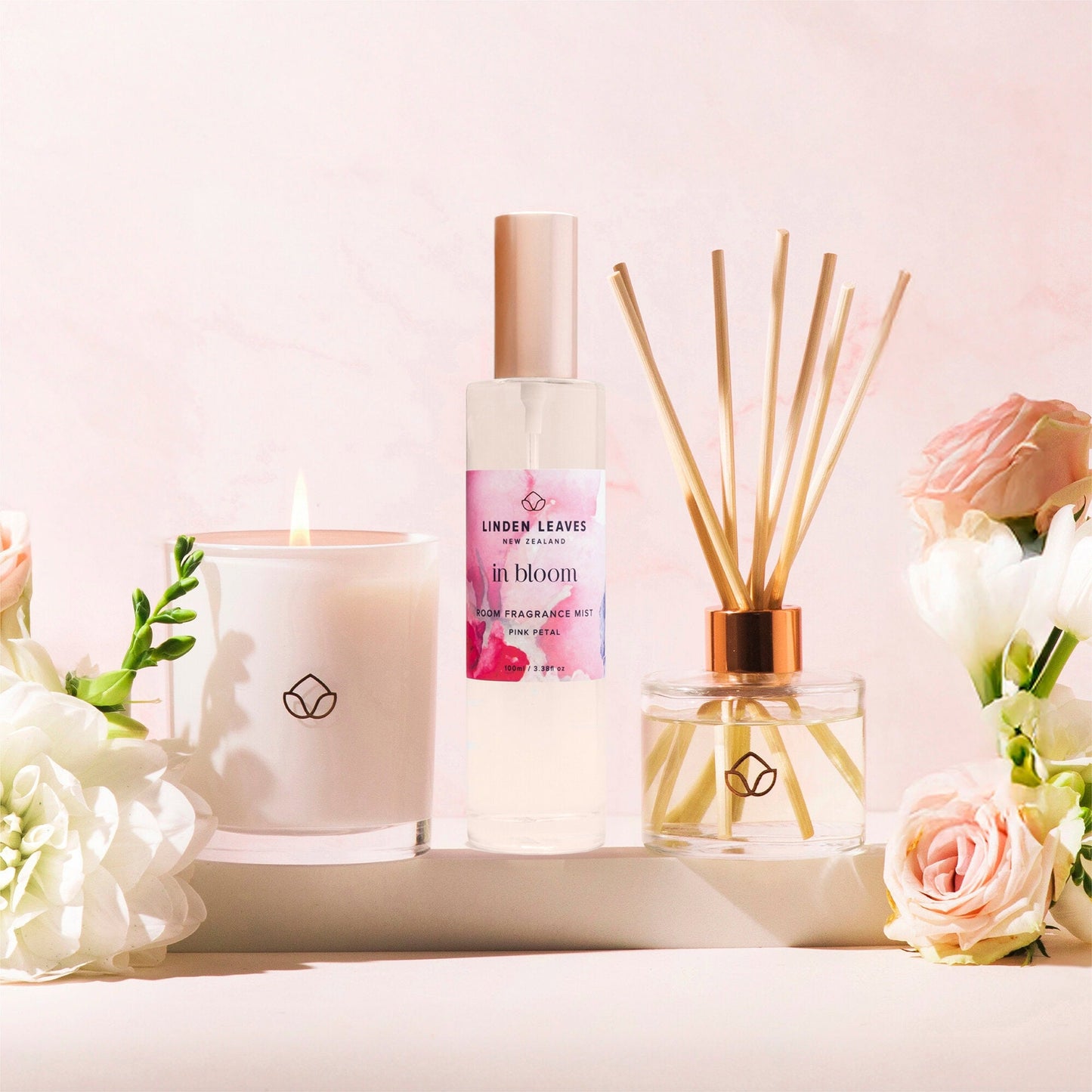 Pink Petal - Room Mist, Candle & Diffuser