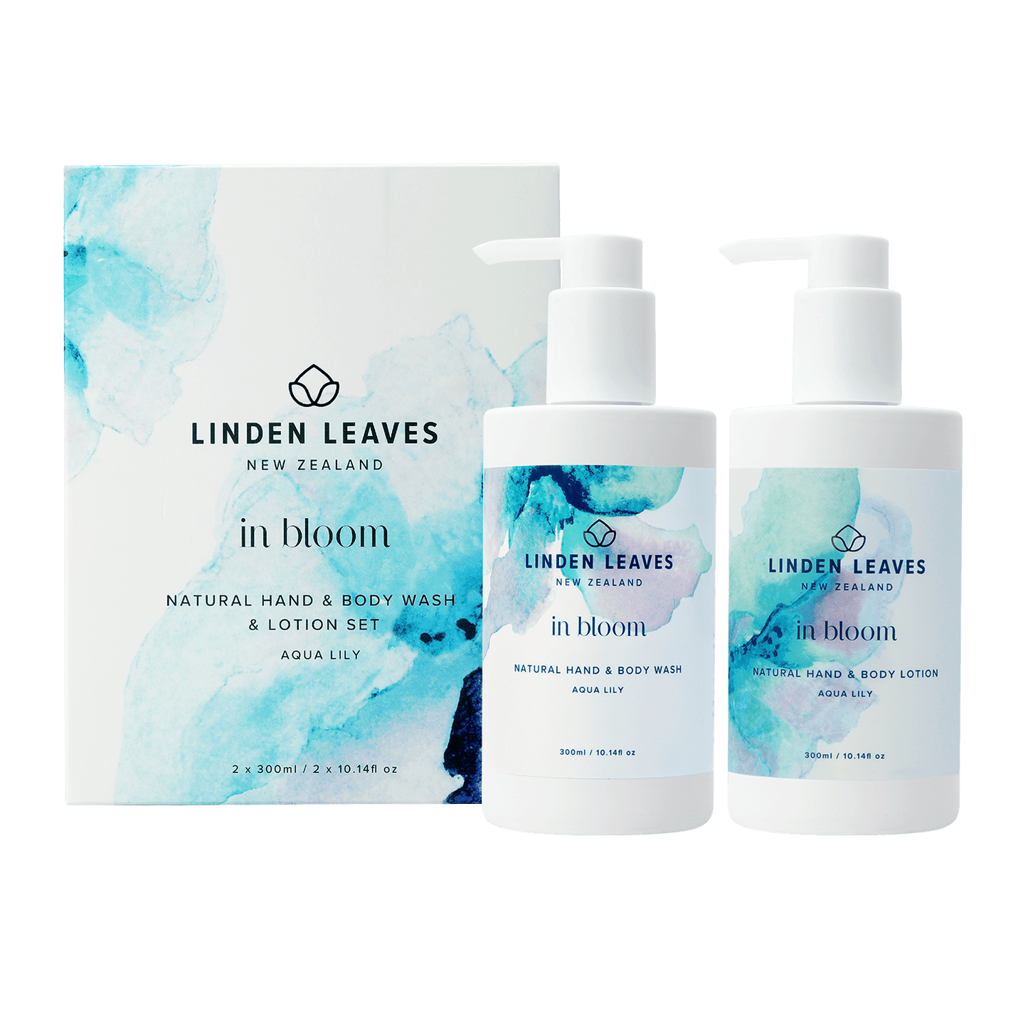 Aqua Lily Hand & Body Wash & Lotion Boxed Set