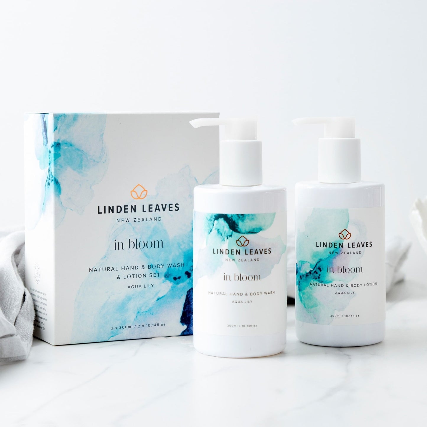 Aqua Lily Hand & Body Wash & Lotion Boxed Set