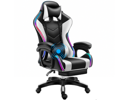 Gaming Chair with Footrest - RGB Gaming Chair with Speakers & Lights