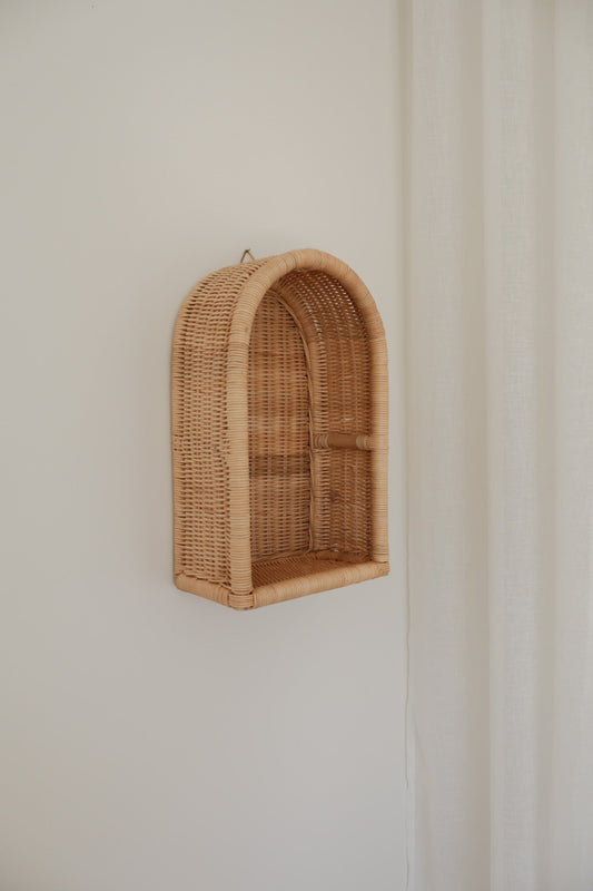 Woven Rattan Wall Shelf - ARCH