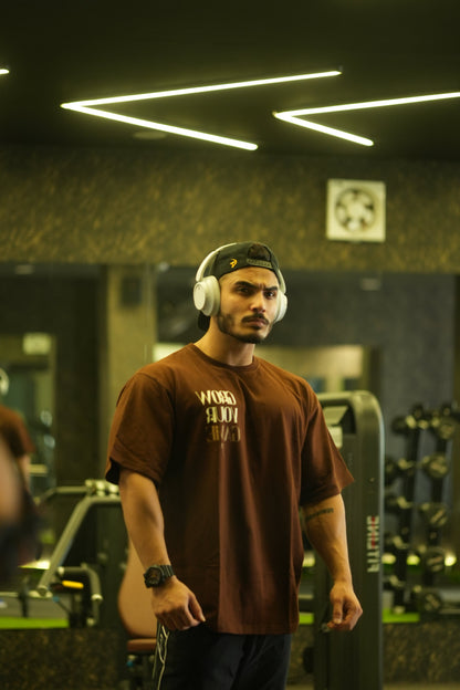 Unisex Grow Oversized T-shirts Coffee