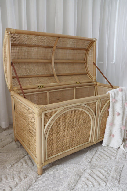 Rattan toy chest - large