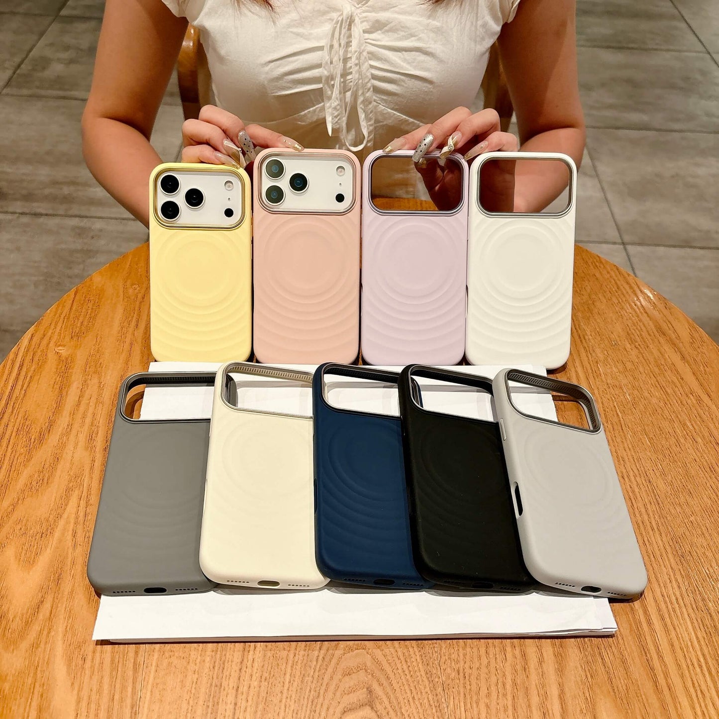 AuraFlow Series Premium Liquid Silicone Magnetic Compatible with iPhone 17 Pro Max Case