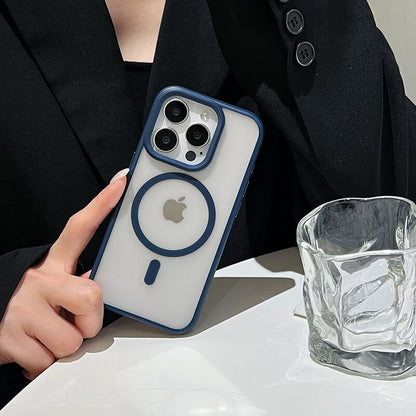 Clarity Series Magnetic Anti-Fingerprint Back Compatible with iPhone 13 Pro Case