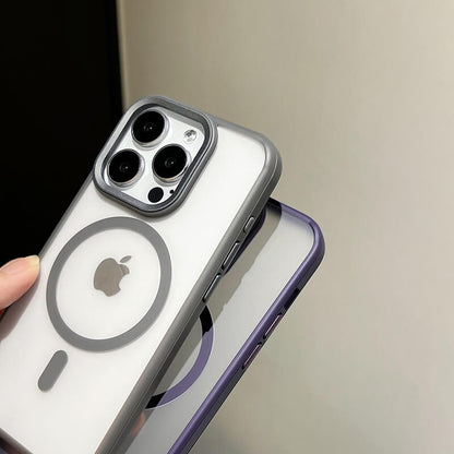 Clarity Series Magnetic Anti-Fingerprint Back Compatible with iPhone 15 Pro Case
