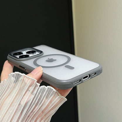 Clarity Series Magnetic Anti-Fingerprint Back Compatible with iPhone 13 Pro Case