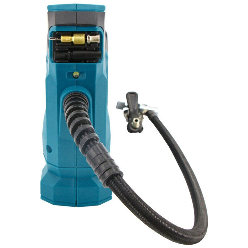 Pump inflating car tyre