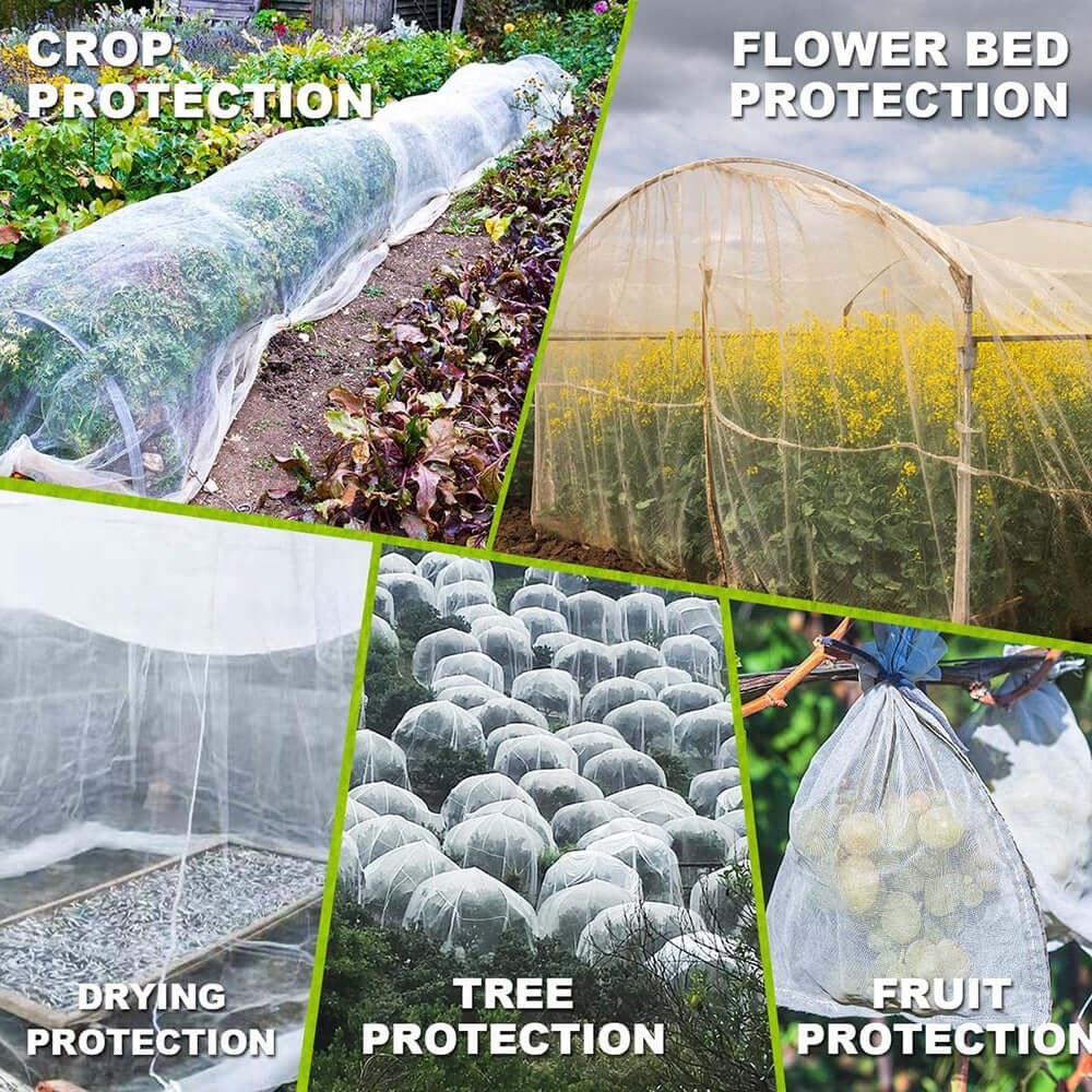 3 x 10M Insect Netting Vegetables Plant Crop Mesh Protection