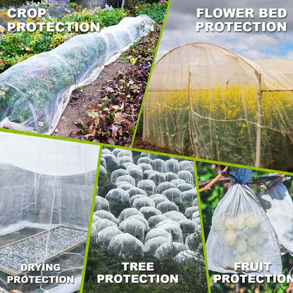 3 x 10M Insect Netting Vegetables Plant Crop Mesh Protection